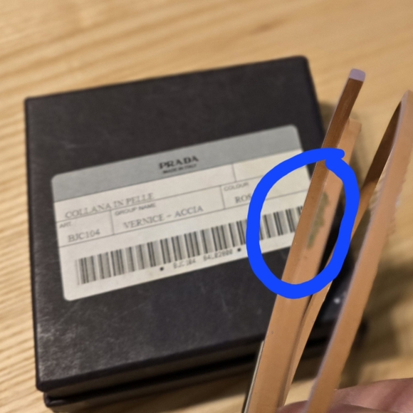 Prada Leather String Necklace Choker Bracelet - Collana In Pelle - Picture 4 of 5